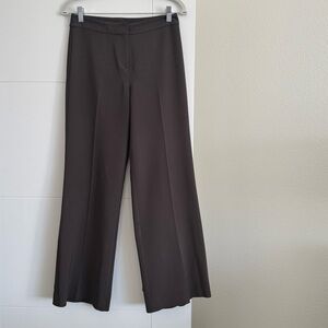 St. John Diana Classic Dress Pants Womens Sz 2 Brown Taupe Straight Leg